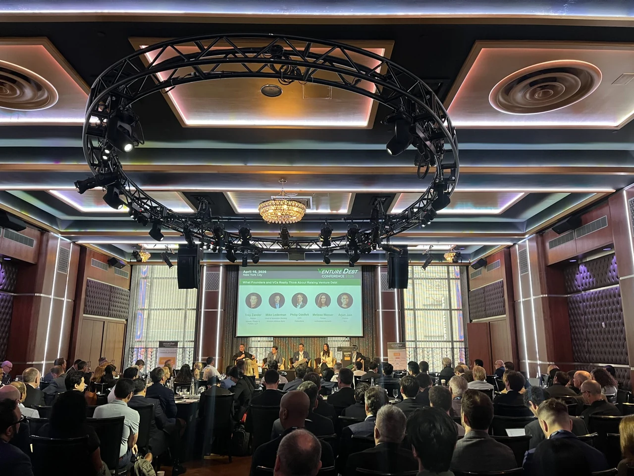 Panel discussion at the Venture Debt Conference