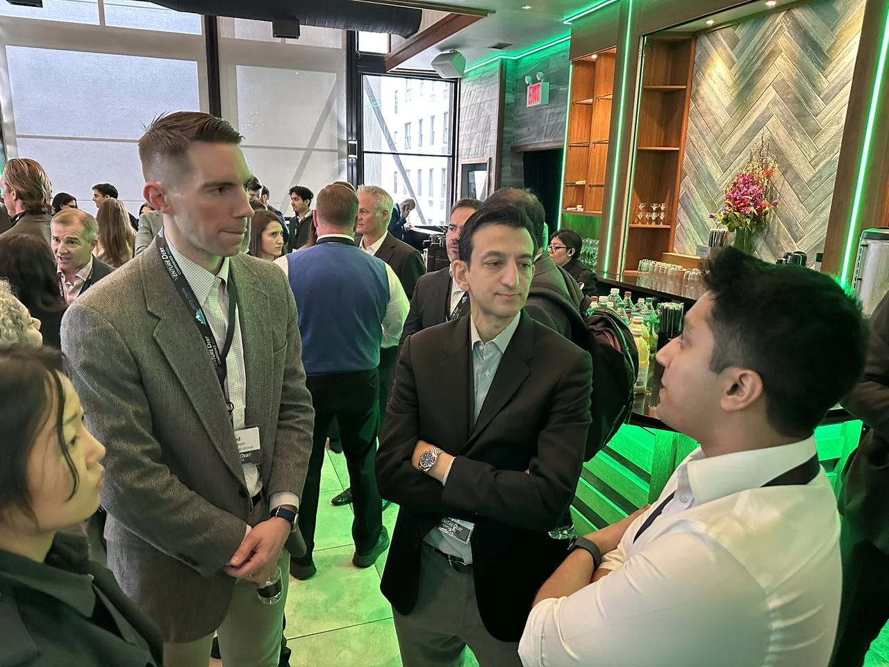 Conference attendees networking at a past Venture Debt Conference